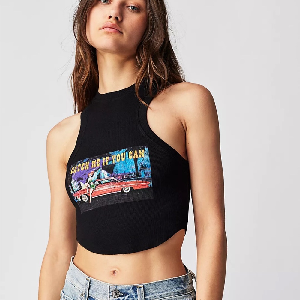 Free People Boys Lie Heart Racer Tank